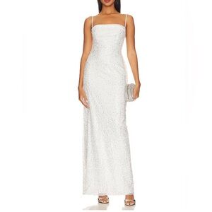 MAJORELLE White Galleria Gown size S